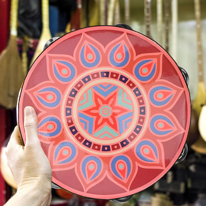 Single Row Hand Drum Tambourine Musical Instrument Adult Percussion Drums Professional Stage Dance Steel Wood Bohemian Kids