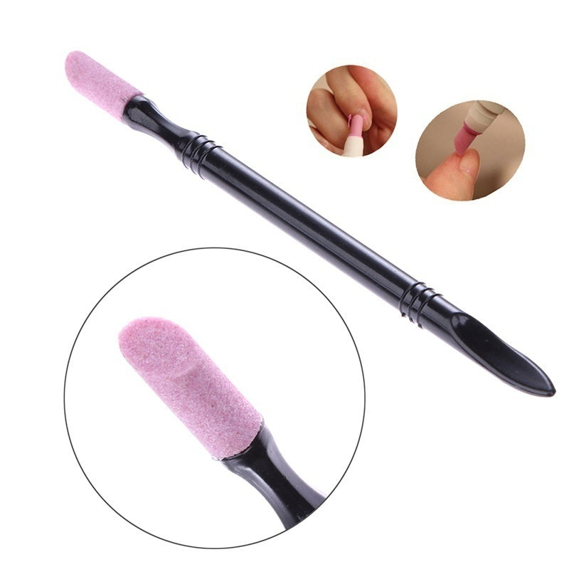 Nail Art New Double Headed Quartz Grinding Rod Engraving Grinding Pen Exfoliating and Rubbing Ongles Art Supplies