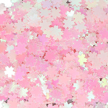 Load image into Gallery viewer, Nail Art Glitter Flakes Cherry Shape Sparkling Manicure Decoration Sequins for Nail Shop Pink 50g
