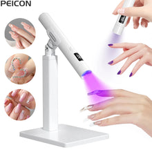 Load image into Gallery viewer, UV LED Nail Lamp Mini UV Nail Lamp for Manicure Portable Nail Dryer Stand Lamp Professional Ultraviolet Mini Nails Drying Light
