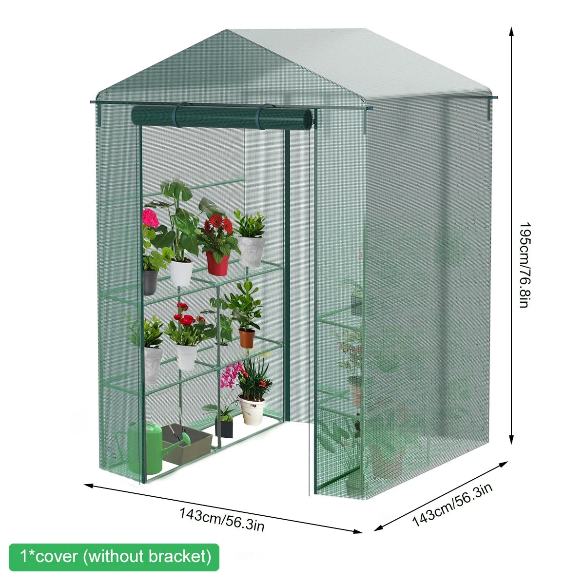 Greenhouse for Outdoors Portable Walk in Greenhouse Plant Garden Green House Winter Summer Large Garden House with Door