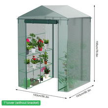 Load image into Gallery viewer, Greenhouse for Outdoors Portable Walk in Greenhouse Plant Garden Green House Winter Summer Large Garden House with Door
