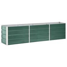 Load image into Gallery viewer, Garden Raised Bed Galvanized Steel 94.5x15.7x17.7 Green
