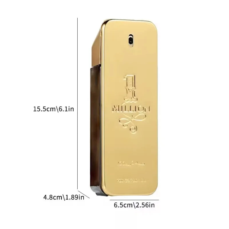 3ML/100ML Original Million Gold Hombre Perfume Lasting Luxury Perfumes for Men Strong Spicy Pheromone Cologne Body Spray Cologne