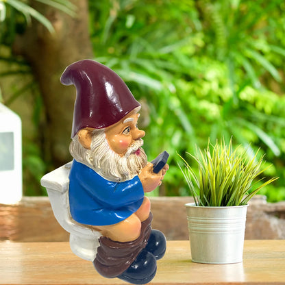 Garden Dwarf Gnomes Miniature Ornaments Garden NaughtyGnome Figurines Decoration Handicraft Courtyard Resin Statues Decoration