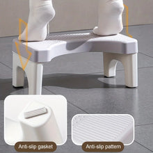 Load image into Gallery viewer, Heavy-Duty Portable Squat Toilet Stool - 7" Non-Slip Bathroom Assistance Step Perfect for Adults and Seniors
