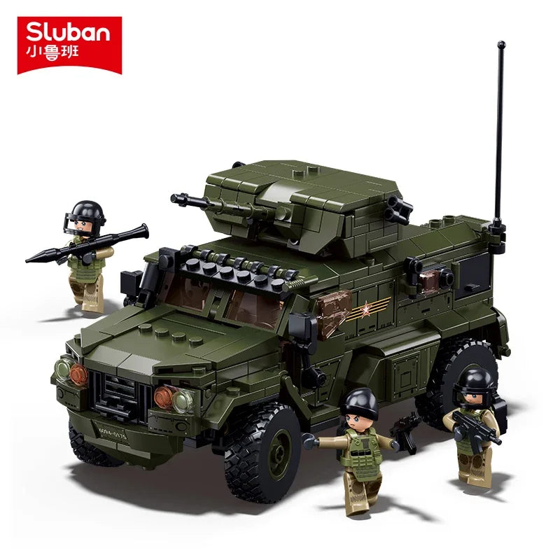 519PCS Typhoon VDVS Assault Armored Vehicle Building Blocks Model with Mini Figures Creative Play Toy Gift for Kids Collectors