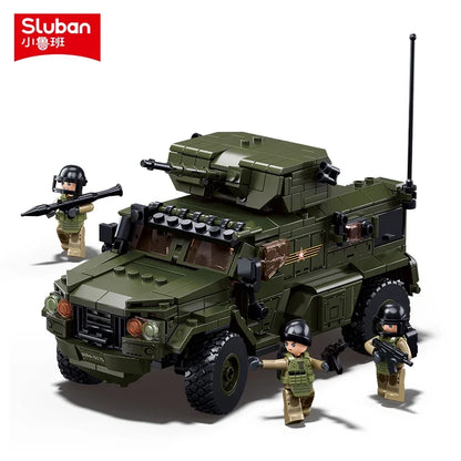 519PCS Typhoon VDVS Assault Armored Vehicle Building Blocks Model with Mini Figures Creative Play Toy Gift for Kids Collectors