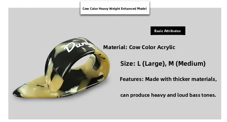 Dunlop Guitar Thumb Pi Middle Finger Thumb Ring L M S Finger Pi Guitar Accories Music Instrument Supplies