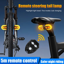 Load image into Gallery viewer, Bike Turn Signal Rear Light LED Bicycle Light USB Rechargeable Wireless Remote Control Bike Back MTB Tail Light Bike Accessories
