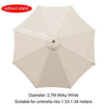 Load image into Gallery viewer, Umbrella Replacement Canopy 6/8 Ribs Patio Umbrella Cloth without Stand 7.5/9/10ft Outdoor Beach Garden Waterproof Parasol Cover
