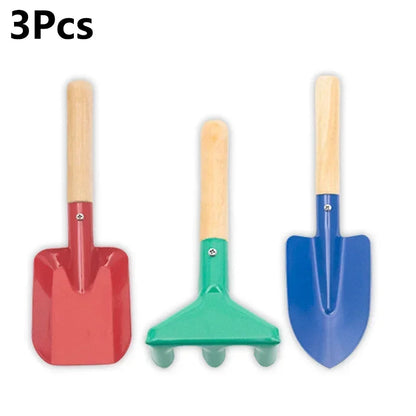 1/3/5/6Pcs Kids Gardening Tool Set Children Spoon Shovel Rake Trowel Fork Digging Toys Portable Safe Beach Sand Playing Tools