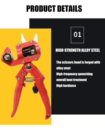 Garden Grafting Tool Multi-Function Seedling Fruit Tree Grafting Shears Farming Pruning Grafting Machine Budding with Toolbox