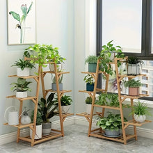 Load image into Gallery viewer, 1pc Balcony Flower Rack Storage Rack Indoor Succulent Climbing Flower Rack Plant Planter Rack Modern Living Room Floor Stand

