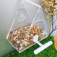 Load image into Gallery viewer, Acrylic Bird Feeder Hanging Seed Feeder Clear Wild Bird Seed Feeder Durable Window View Garden Outdoor Bird Feeding Supplies
