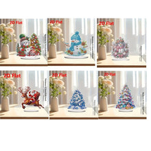 Load image into Gallery viewer, 1pc DIY Diamond Painting Christmas Table Decoration for Adults Acrylic Diamond Art Desk Ornament for for Bedroom, Living Room
