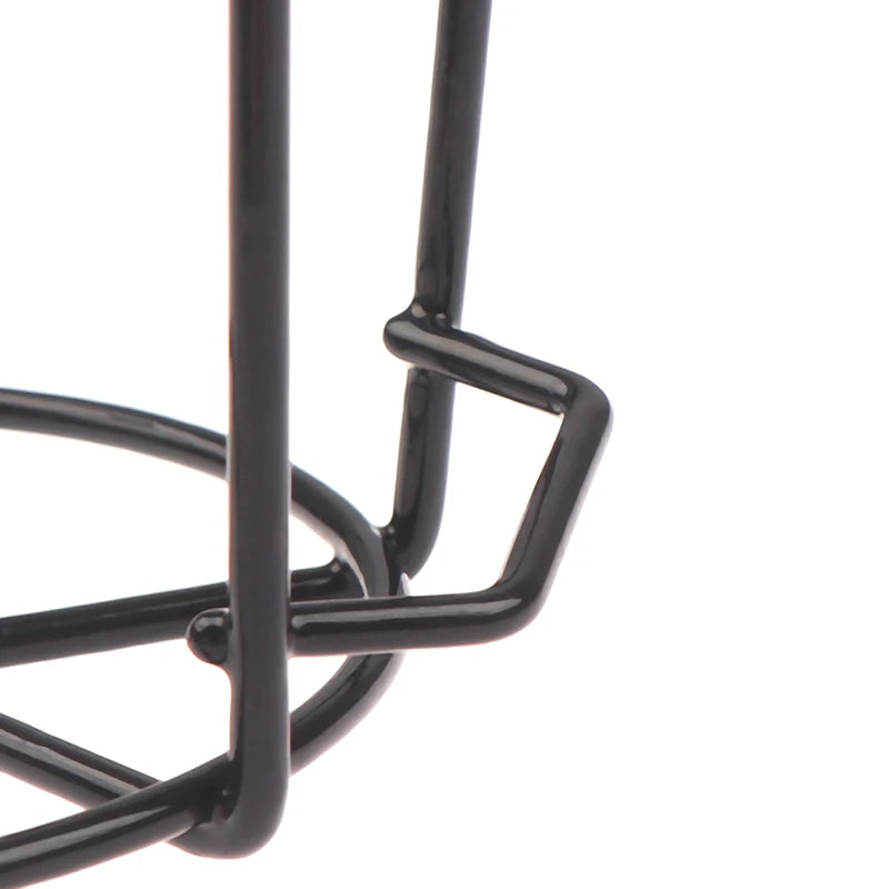 Garden Hanging Plant Iron Racks Balcony Round Flower Pot Rack Railing Fence