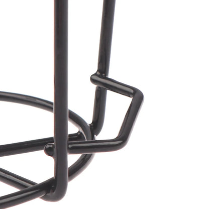 Garden Hanging Plant Iron Racks Balcony Round Flower Pot Rack Railing Fence