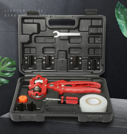 Garden Grafting Tool Multi-Function Seedling Fruit Tree Grafting Shears Farming Pruning Grafting Machine Budding with Toolbox