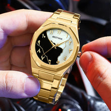 Load image into Gallery viewer, Fashion Watches Men&#39;s Watch reloj hombre BESTWIN Creative Dial Gold Shell Face Business watches for men relogios masculino
