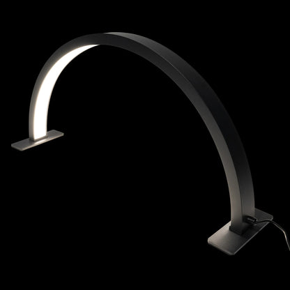 LED Half Moon Light Adjust Brightness 3000K‑6000 Half Moon Desk Lamp for Nail Art, Facial Spa, Skincare, Lash Extensions