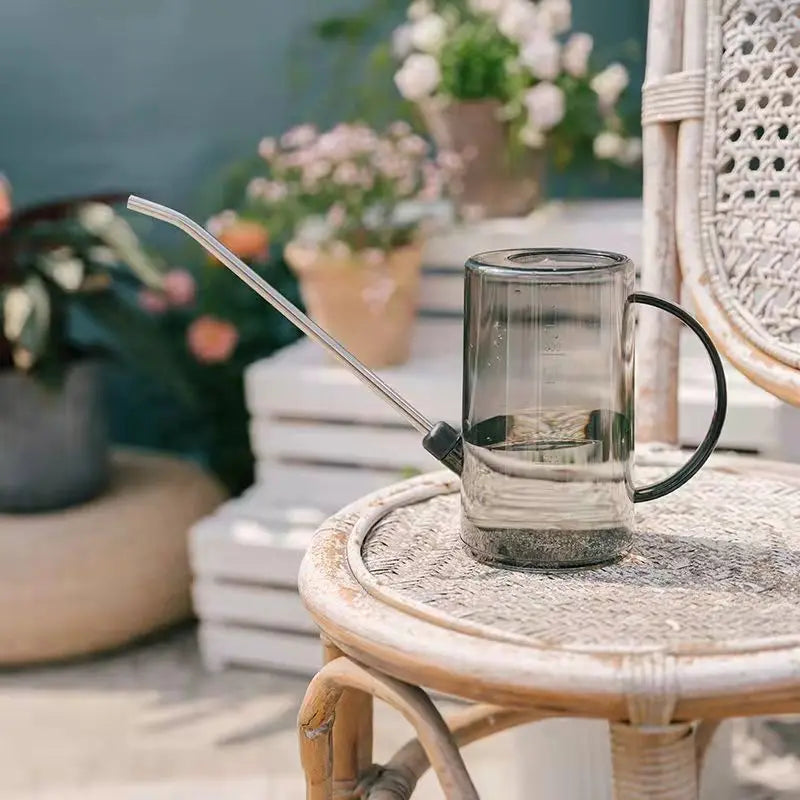 Watering Can, Small Watering Cans for House Plants, Succulents and Flowers,Long Spout,1 Liter,with Bonus Plant Spray Bottle