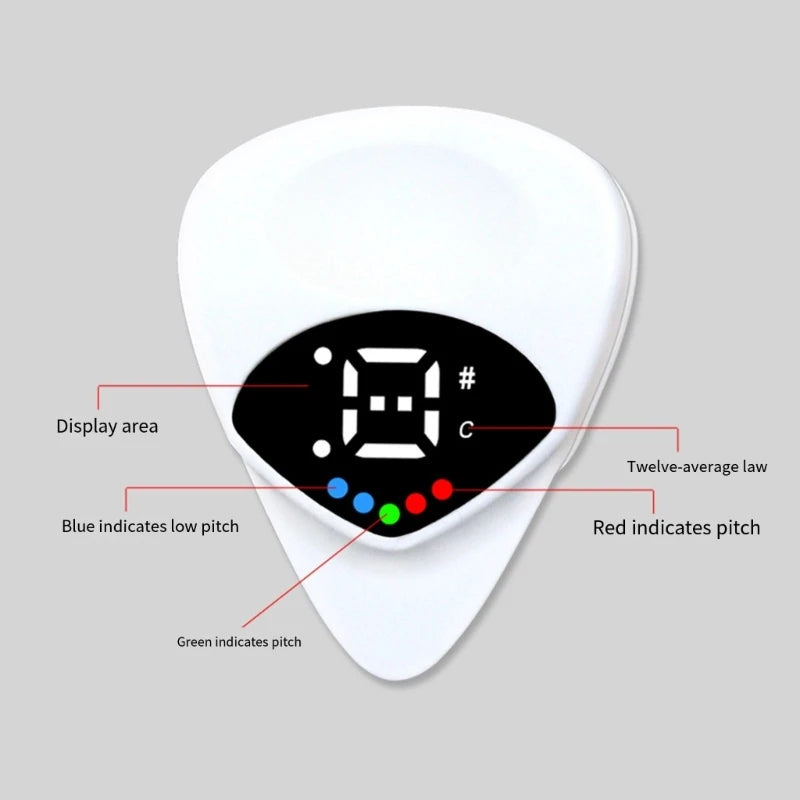 Guitar Picks With Built In Tunner Real Time Monitoring Best Choice For Acoustic And Electric Instrument Players
