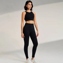 Load image into Gallery viewer, Yoga Clothing Set Women&#39;s High Waisted Leggings and Top Two Piece Seamless Fitness Exercise Clothing Fitness Workout Underwear
