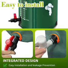 Load image into Gallery viewer, 100-380 Gallon Rain Barrel Collapsible PVC Rain Collection System with Three Spigots Water Storage Tank Water Barrel Collector
