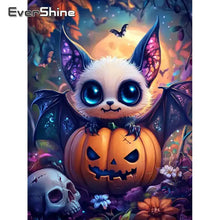 Load image into Gallery viewer, Evershine Diamond Painting Bat Animal DIY New Arrival Diamond Mosaic Pumpkin Picture Of Rhinestones Halloween Gift
