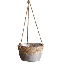 Load image into Gallery viewer, Garden Hanging Planter Macrame Plant Storage Basket Jute Rope Woven Indoor Outdoor Flower Pot Holder Plant Hangers Home Decor
