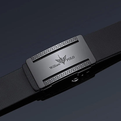 Men's casual belt, simple for wearing inside, automatic buckle for personalized waist belt