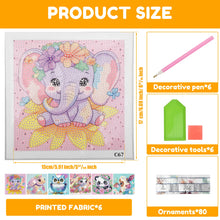 Load image into Gallery viewer, 6Pack Diamond Painting Kits for Kids Beginners Full Drill Cartoon Cute Animals Diamond Art Kits DIY Big Gem Art Home Wall Decor

