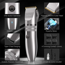 Load image into Gallery viewer, SEJOY Hair Trimmer for Men Hair Clippers for Barbers  Electric Trimmer Rechargeable Cordless Shaver (OiI Not Included)）
