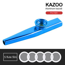 Load image into Gallery viewer, Lightweight Kazoo Aluminum Alloy Metal Fun Instrument Easy To Use for Music Lovers Professional Music Instrument Clarinete
