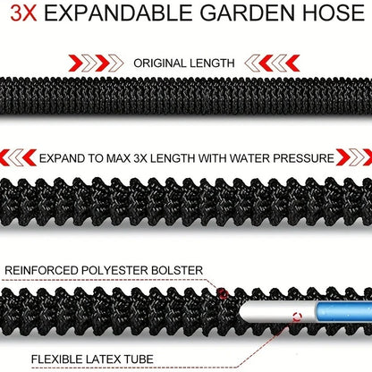 Garden Expandable Water Hoses, High-Pressure Car Wash Water Guns, Household Garden Watering Hoses, And Car Wash Hoses