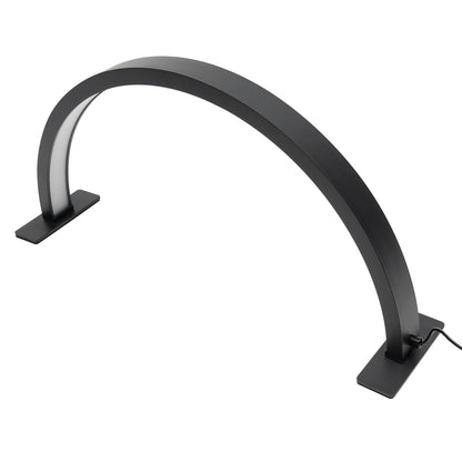 LED Half Moon Light Adjust Brightness 3000K‑6000 Half Moon Desk Lamp for Nail Art, Facial Spa, Skincare, Lash Extensions