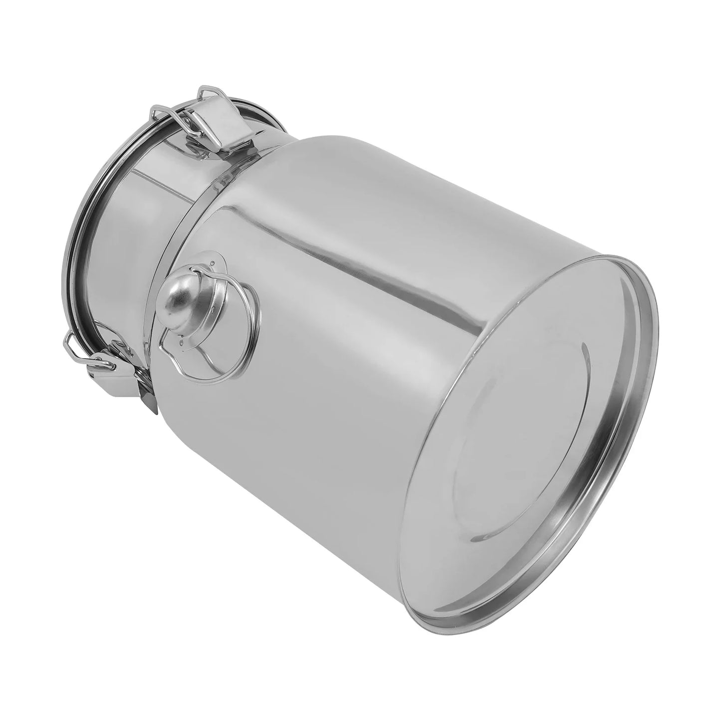 201 Stainless Steel Milk Can Wear-Resistant Sealed Barrel Large Capacity for Breakfast Restaurant and Milk Shop Easy to Clean