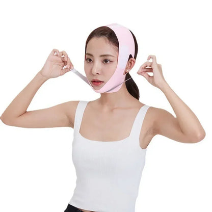 Elastic Face Slimming Bandage V Line Face Shaper Women Chin Cheek Lift Up Belt Facial Anti Wrinkle Strap Face Care Tools