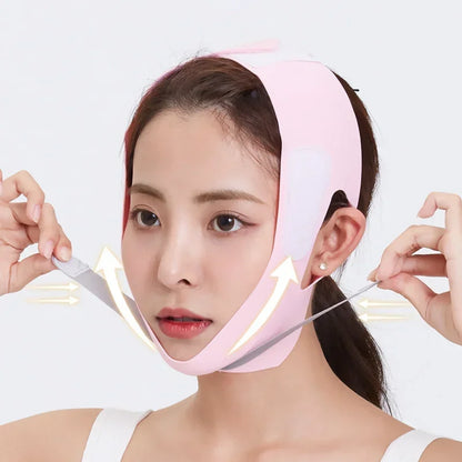 Elastic Face Slimming Bandage V Line Face Shaper Women Chin Cheek Lift Up Belt Facial Anti Wrinkle Strap Face Care Tools
