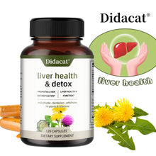 Load image into Gallery viewer, Liver Health Support Supplement - Liver Cleanse Detox &amp; Repair Formula - Milk Thistle, Artichoke &amp; Dandelion Root Extracts
