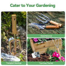 Load image into Gallery viewer, Gardening Tools 9-Piece Heavy Duty Gardening Hand Tools Durable Organizer Handbag,Rust-Proof Combination Garden Tool Set
