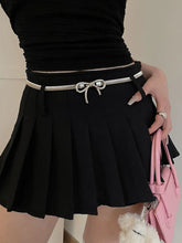 Load image into Gallery viewer, Bow Belt For Women Elastic Waistband With A Slimming Effect Suitable For Skirts And Suits Simple Metal Belt
