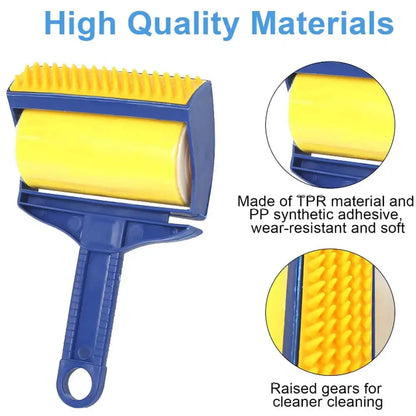 ProStick Handheld Lint Roller - Reusable, Washable, and Efficient Pet Hair Remover for Fur, Lint, and Debris - Easy to Clean