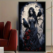Load image into Gallery viewer, 5D Diamond Painting, Dark Series Adult DIY Full Diamond Art Handmade Set, Synthetic Gemstone Home Wall Decoration
