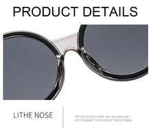 Load image into Gallery viewer, New Round Sunglasses Women Men Cute Brand Designer Elegant Sun Glasses Female Male Big Frame Outdoor Eyewear
