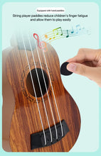 Load image into Gallery viewer, 35cm Children Guitar Toy Can Be Used To Play Elementary Instruments With Paddles Simulating Yukrili Music Toys
