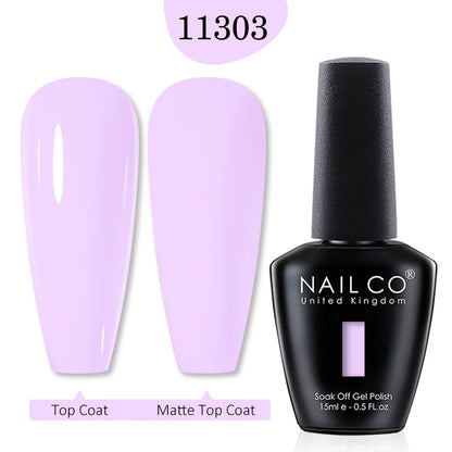 NAILCO 15ml Transparent Nude Color Series Jelly Gel Nail Polish Pink Red Nails Art Manicure Gel Varnishes Gellack Design Lacquer