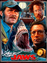 Load image into Gallery viewer, Jaws Classic Movie 5D Diamond Painting Horror Shark DIY Mosaic Cross Stitch Living Room Wall Decor
