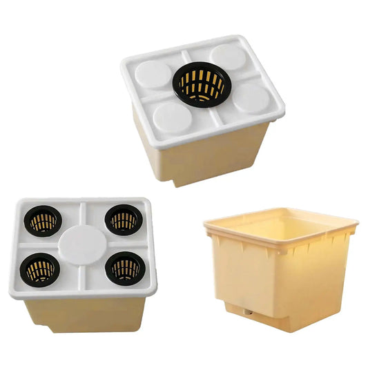 Hydroponics Bucket with Siphon Elbows Vegetables Growth Planter Smart Growing Equipment for Tomato Cucumber Pepper Planting Kit